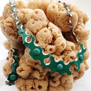 Vintage Malachite necklace and bracelet set